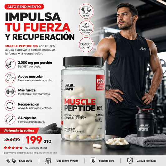 Recupera mejor tu ritmo de entrenamiento con Muscle Peptide 185, DL-185™ y apoyo muscular diario