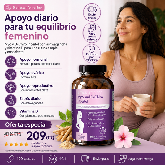 ¿Desequilibrio hormonal y estrés diario? Apoya tu bienestar femenino con Myo y D-Chiro Inositol