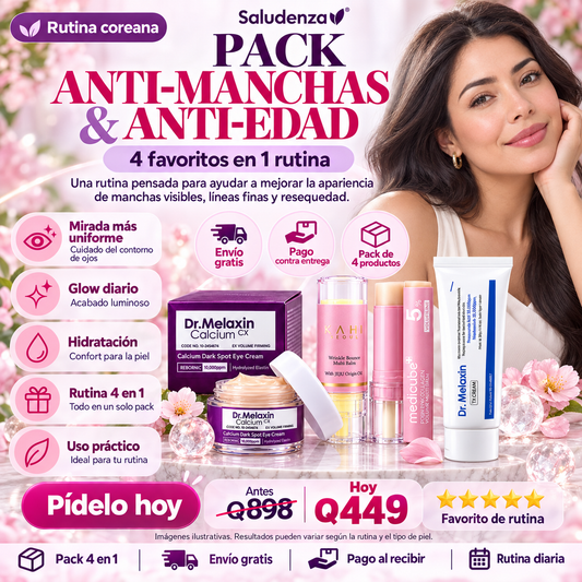 Pack Anti-Manchas y Anti-Edad – 4 Productos para una Rutina Completa