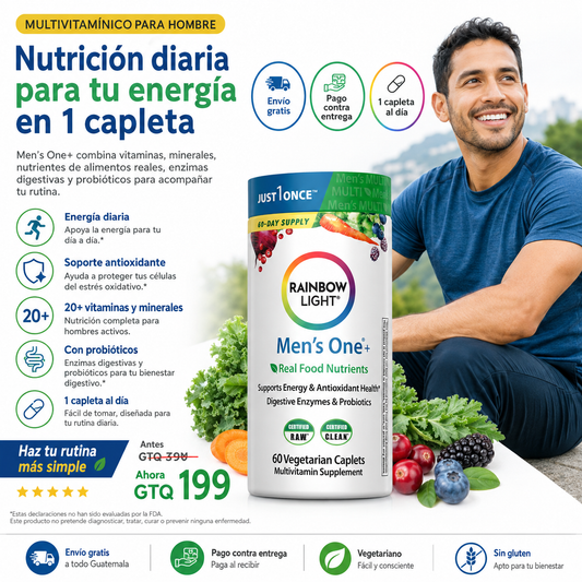 Más apoyo para tu rutina diaria: vitaminas, probióticos y nutrientes reales en 1 capleta